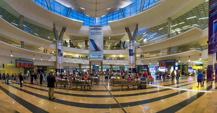 Johannesburg Airport arrivals